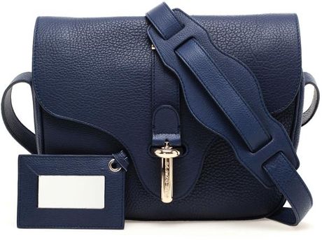 Balenciaga Tube Small Grained Leather Handbag in Blue Balenciaga Tube Small Grained Leather Handbag in Blue