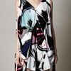 Balenciaga Ginko print Ethereal Dress in Multicolor (multicoloured) - Lyst