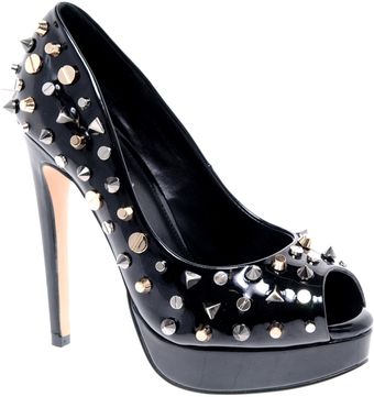 Carvela Genie Studded Black Platform Shoes - Lyst