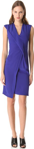 Costume National Drape Front Dress - Lyst