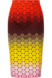 Jonathan Saunders Axel Polkadot Stretchcotton Twill Pencil Skirt - Lyst