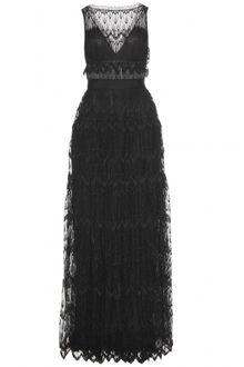 Nina Ricci Tiered Lace Gown - Lyst