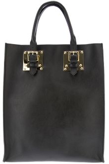 Sophie Hulme Leather Buckle Tote Bag - Lyst