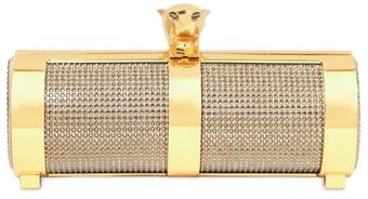 Stark Fierce Gold Panther Swarovski Clutch - Lyst