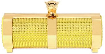 Stark Fierce Gold Panther Swarovski Clutch - Lyst