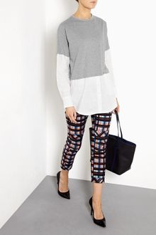 10 Crosby by Derek Lam Oversized Top with Pocket - Lyst