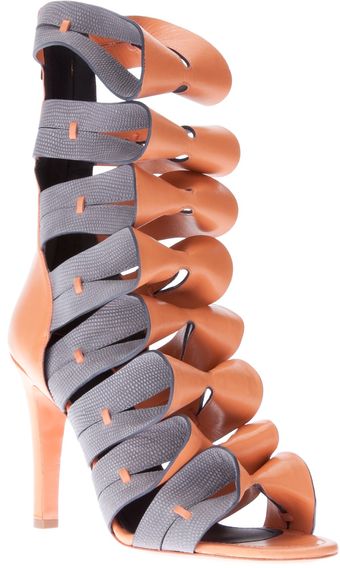 Balenciaga Two-tone Sandal Pump - Lyst