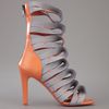 Balenciaga Twotone Sandal Pump in Silver (orange) - Lyst