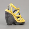 Balenciaga Wedge Sandal in Yellow - Lyst