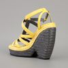 Balenciaga Wedge Sandal in Yellow - Lyst