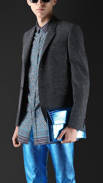 Burberry Prorsum Slim Fit Flecked Twill Jacket - Lyst