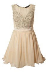 Little Mistress Fit and Flare Applique Detail