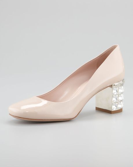 miu miu nude heels
