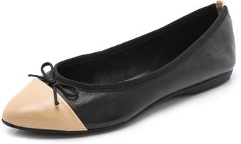 Steven Cap Toe Flats - Lyst