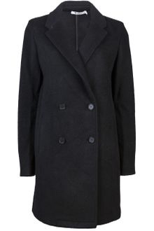 T By Alexander Wang Brushed Felt Coat - Lyst
