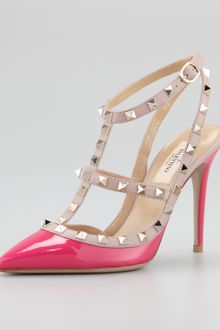 Valentino Rockstud Sling-back Sandal - Lyst