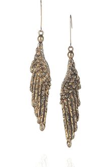 Emilio Pucci Glass Crystalembellished Wing Earrings - Lyst