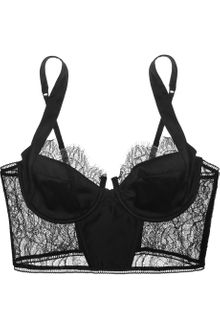 Kiki De Montparnasse By Julia Restoin Roitfeld Chantilly Lace Corselette Bra - Lyst