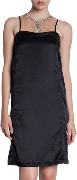 Lanvin Jewel Yoke Dress - Lyst