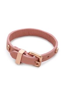 Marc By Marc Jacobs Turnlock Charm Leather Bracelet - Lyst