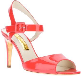 Rupert Sanderson Patent Calf Leather Sandal - Lyst