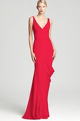 Zac Posen Thin Strap Gown Draping