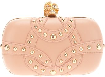 Alexander McQueen Skull Clasp Clutch Bag - Lyst