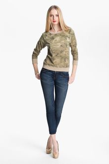 Current/Elliott Letterman Camo Print Sweatshirt - Lyst