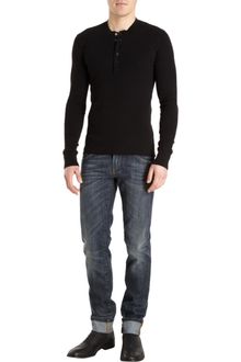 Dolce & Gabbana Thermal Henley Tee - Lyst