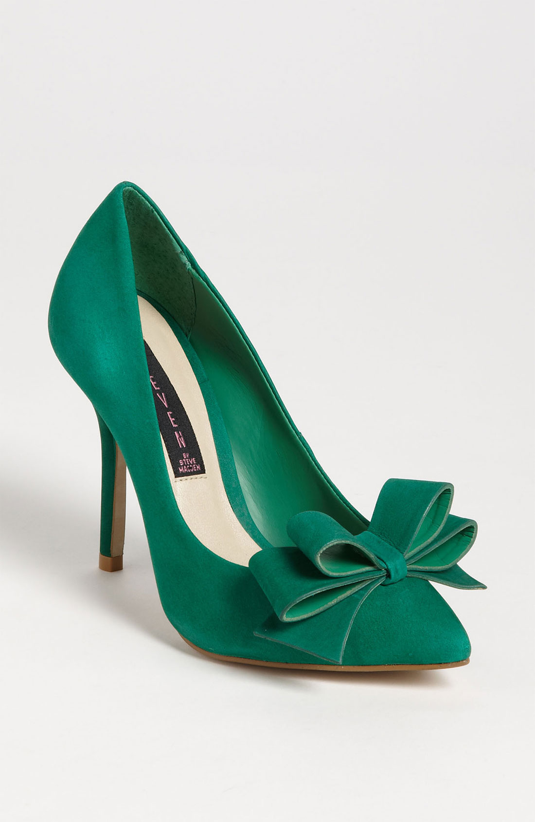 green bow heels