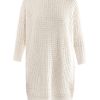 Acne Shore Waffle Oversized Sweater in Beige (cream) - Lyst