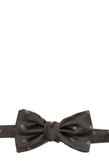 Alexander McQueen Skull Polka Dot Silk Bow Tie - Lyst
