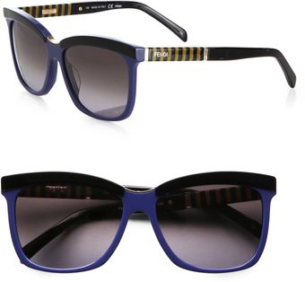 Fendi Pequin Universal Wayfarer Sunglasses - Lyst