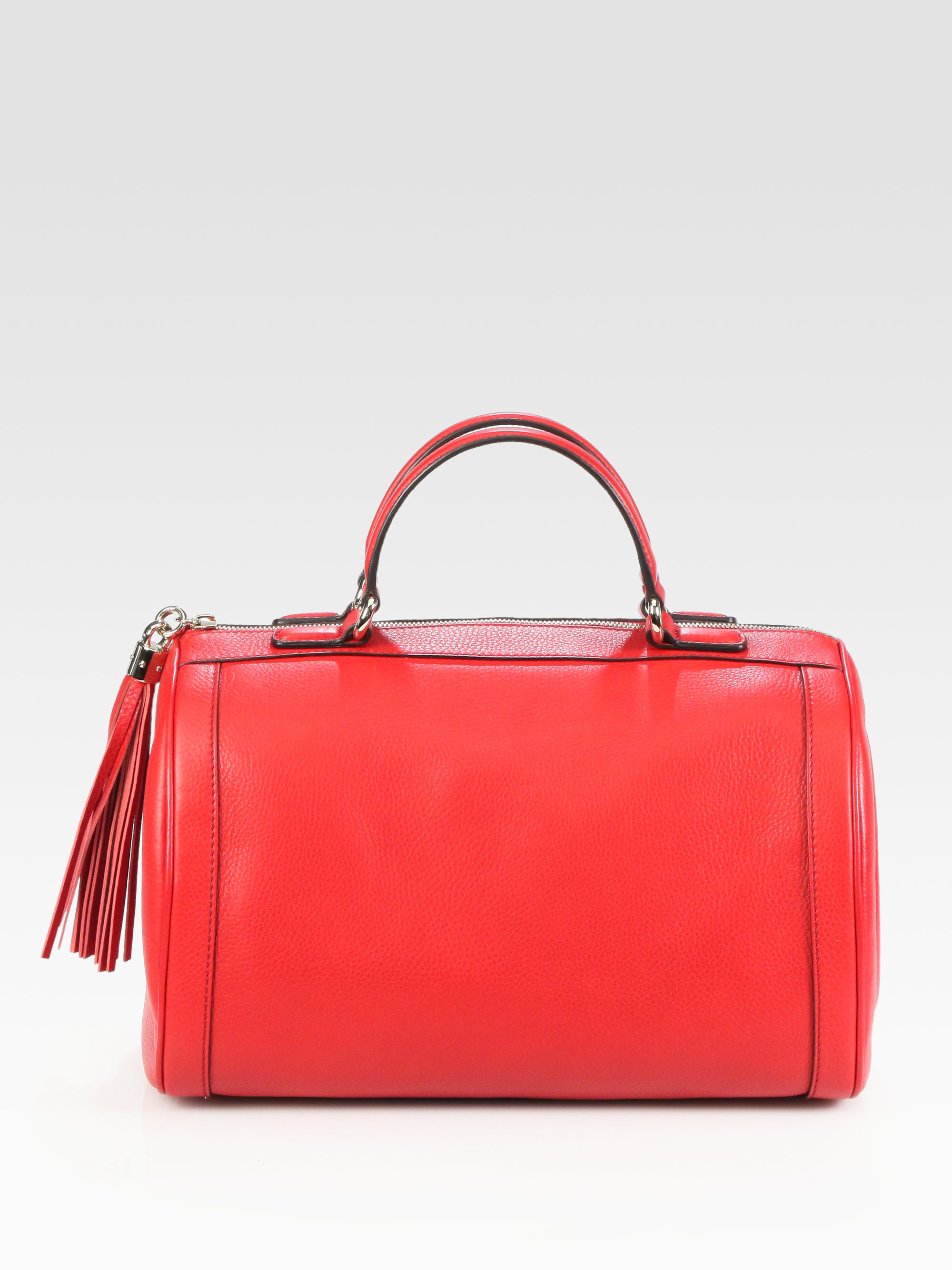 gucci large red soho shoulder bag