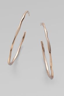 Ippolita 18k Gold Sterling Silver Hoop Earrings - Lyst