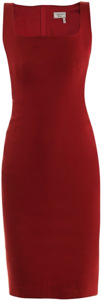 Lanvin Pique Cotton Dress - Lyst