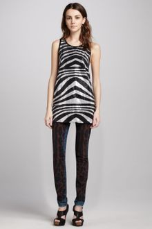 Pierre Balmain Snake print Jeans - Lyst