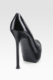 Yves Saint Laurent Ysl Trib Too Platform Pumps - Lyst