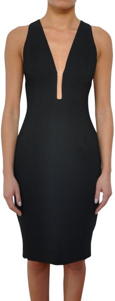 Alexander Wang Silk Dress with Fishline Details - Lyst