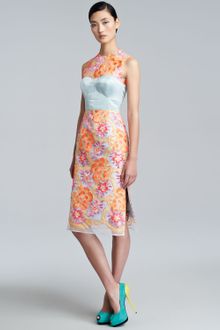Erdem Floralembroidered Sheath Dress - Lyst