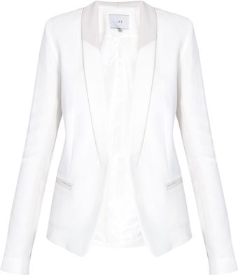 Iro Leather Trim Blazer - Lyst