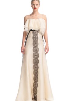 J. Mendel Spaghetti Strap Gown - Lyst