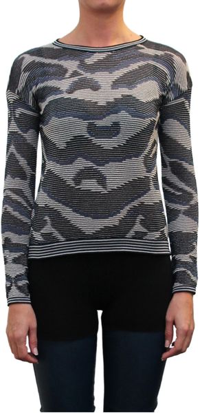 Laneus Jacquard Pullover - Lyst
