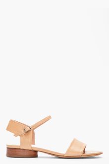 Maison Martin Margiela Leather Flat Sandals - Lyst