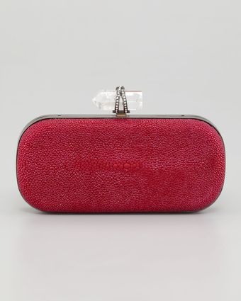 Marchesa Lily Medium Stingray Box Clutch - Lyst