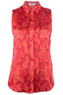 Moschino Cheap & Chic Snake Skin Print Blouse - Lyst