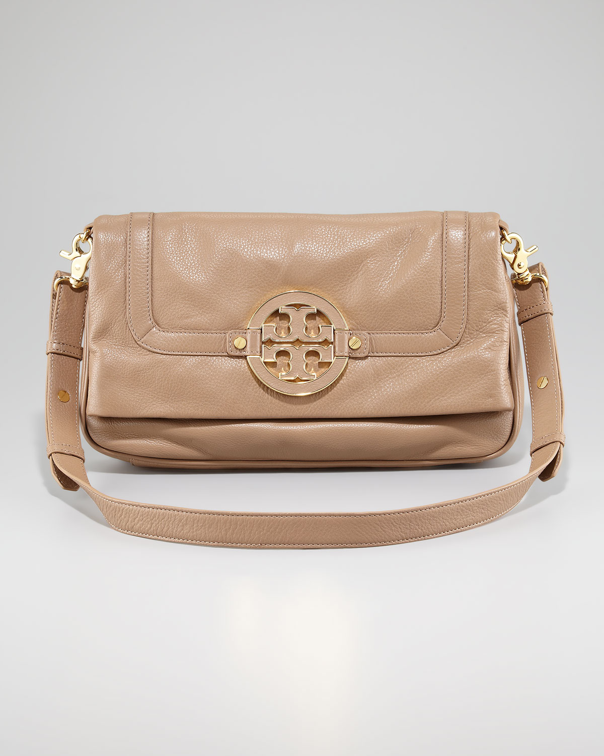 Tory Burch Amanda Foldover Messenger Bag in Brown (wildberry) Lyst