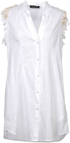 Twin-set Simona Barbieri Sleeveless Shirt - Lyst