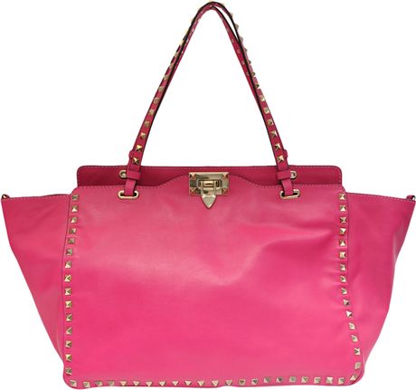 pink studded purse