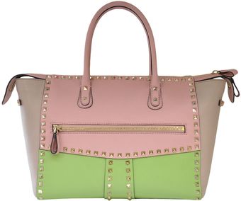 Valentino Tricolored Rockstud Bag - Lyst